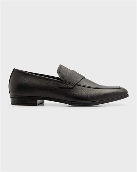 penny loafer prada|prada saffiano leather penny loafer.